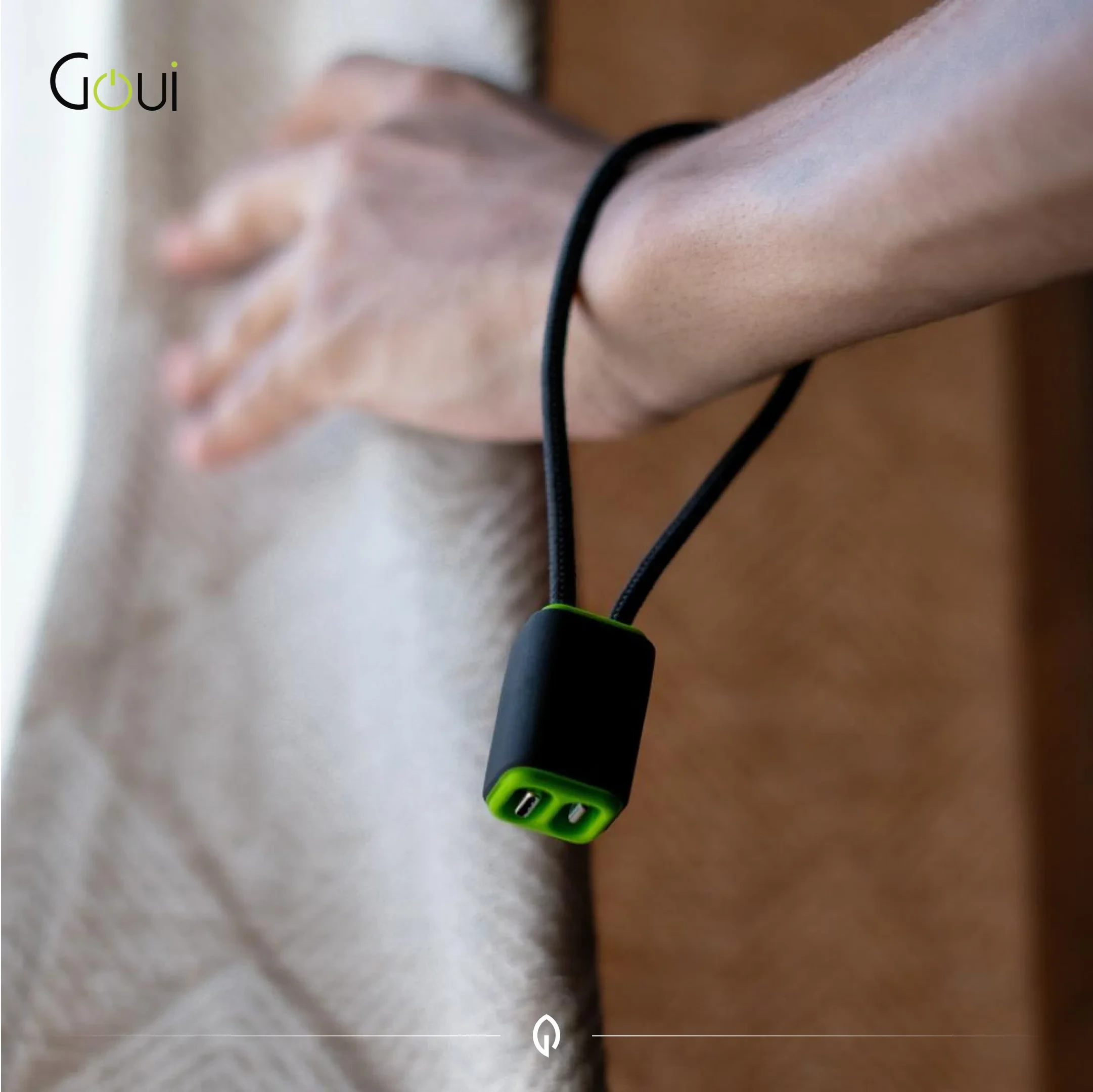 Goui Lock - Câble iPhone Porte-Clés Lightning vers Type C (27 cm)